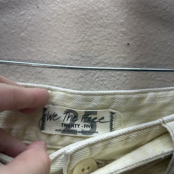 We the Free Ankle Acid Wash Barrel Jeans, Women Sz 25 High‎ Waist belted Pleated - Picture 5 of 10